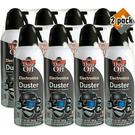New Canned Air Falcon Dust-Off Compressed Computer Gas Duster 10 oz 8 Pack