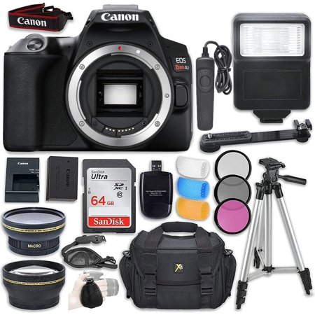 New Canon EOS Rebel SL3 DSLR Camera (Body Only) with Wi-Fi Connectivity + Accessory Bundle