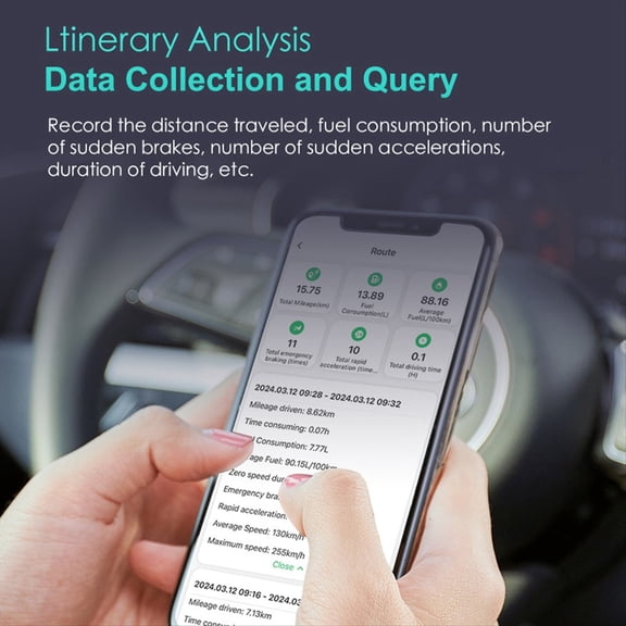 New Car Diagnostic Instrument Bluetooth Connection OBD II Detection Tool Fault Diagnosis Clear Code Reading Voltage,1x Car fault diagnosis instrument,Black