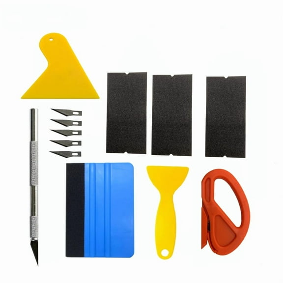 New Car Film Wrap Tools Kit Scraper Squeegee Vinyl Wrapping Tool Vehicle Sticker Installation Kit Auto Foil Car Accessories