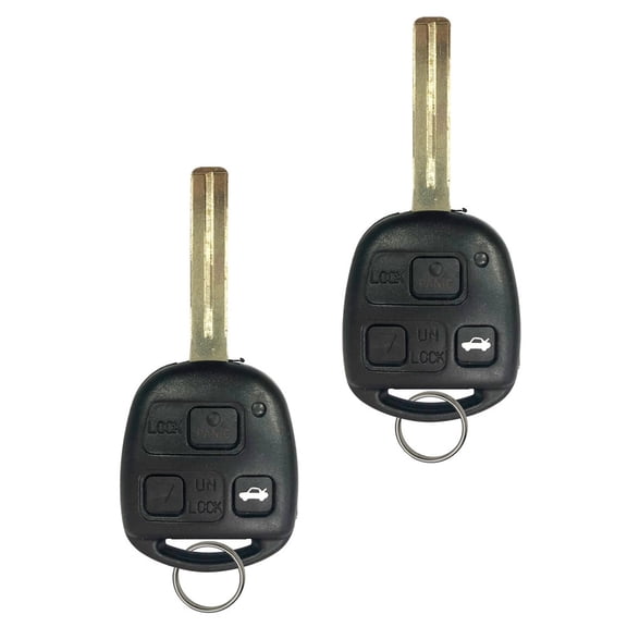 New Car Key Remote 3 BUTTON For Lexus 02-03 ES300 97-05 GS300 98-00 GS400 HYQ1512V 315Mhz 4C chip (2 pack)