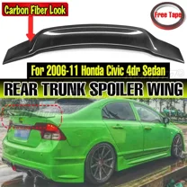 New Car Rear Trunk Spoiler Lip Boot Lip Extension For Honda for Civic 8th 2006-2011 9th 2012-2015 Rear Spoiler Wing Lip Body Kit
