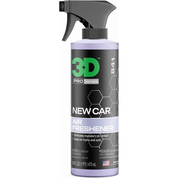New Car Scent Air Freshener  16oz Spray Bottle  Long-Lasting, Non-Toxic, Water-Based Formula with Organic Oils  Safe for Pets, People & All Surfaces