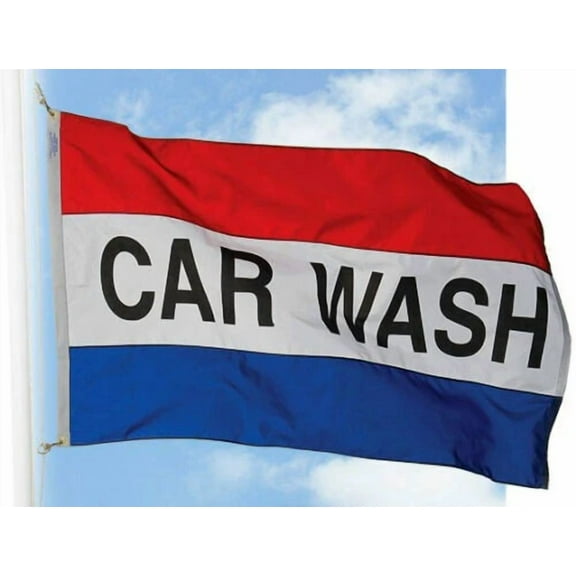 New Car Wash Flag Banner 3 X 5Ft Sign Better Quality Usa Seller 100D