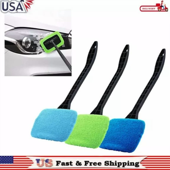 New Car Window Cleaner Brush Kit Windshield Cleaning Tool For Auto Glass Wiper