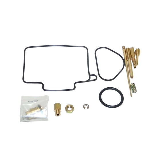 OEM Grade Carburetor Rebuild Kit Compatible with 2001-2004 Suzuki RM 125 124cc Liquid Cooled 2-Stroke Reed Valve Mikuni TMX38 38mm Complete Repair Needle Screw