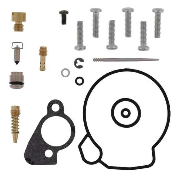 Carburetor Rebuild Kit Compatible With Polaris Scrambler 50 2001-2002 49.3cc Air-Cooled 2-Stroke Horizontal Single Cylinder Engine Sunworld H68K Carb Repair 0450115 Main Jet 75