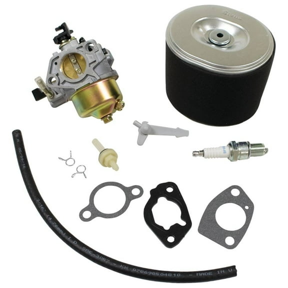 Carburetor Service Kit Compatible With Honda GX390 13HP Engine 16100-ZF6-V01 Complete Carb Kit Air Filter Spark Plug Fuel Line Gaskets 389cc OHV For Generators Log Splitters Compressors