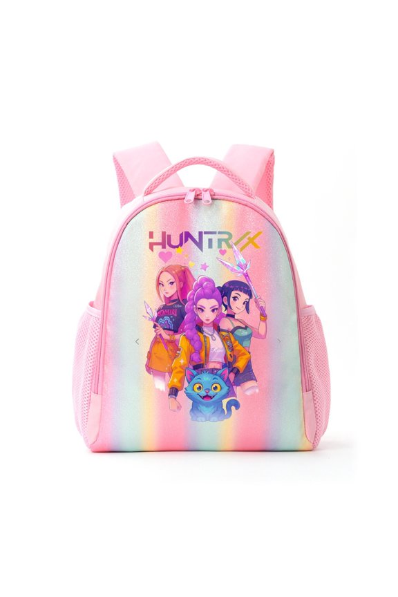 New Cartoon Anime Two-Dimensional KPOP Cool Printed Backpack Student Cute Rainbow Lightweight Casual Backpack