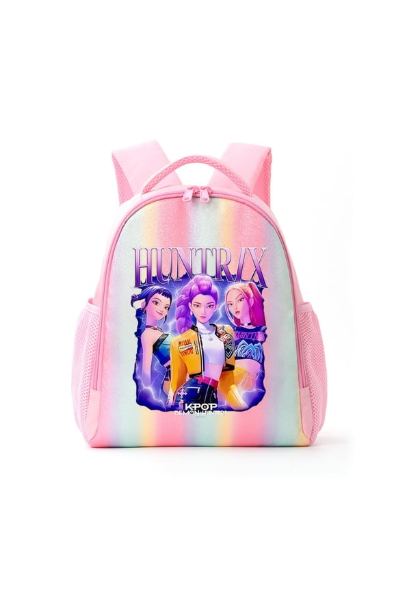 New Cartoon Anime Two-Dimensional KPOP Cool Printed Backpack Student Cute Rainbow Lightweight Casual Backpack