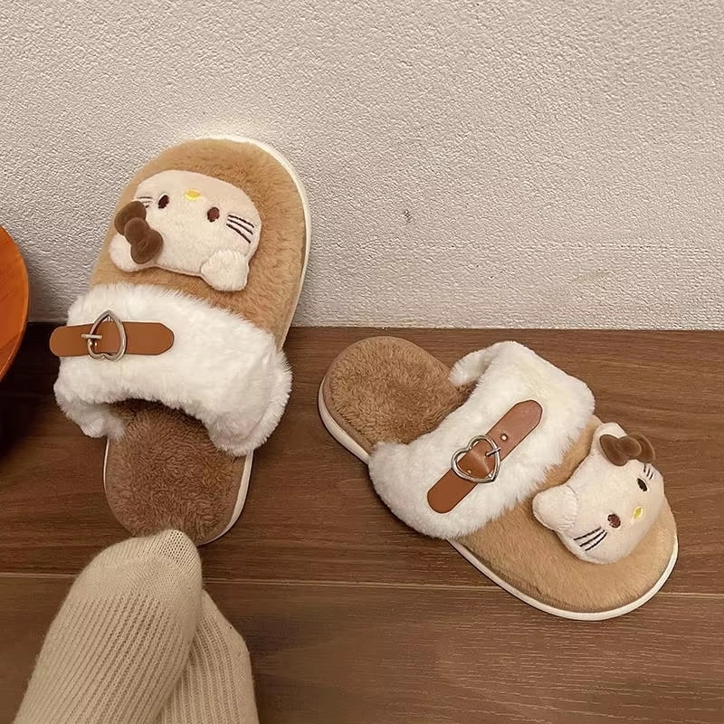 Boote Cartoon New Cartoon Kawaii Cotton Winter Indoor Anti-Slip Slipper - Walmart.com