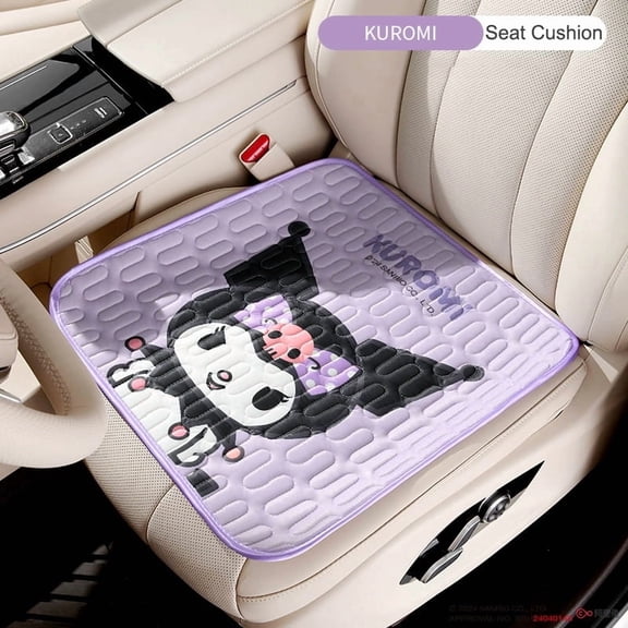 New Cartoon Kuromi Car Seat Cushion | Cute Kitty Office Chair Soft Cushion | Blue Cinnamoroll Cushion