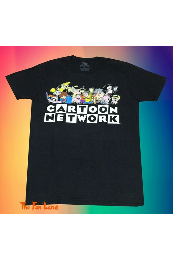 New Cartoon Network 90s Character Squad Men's Vintage Retro T-Shirt