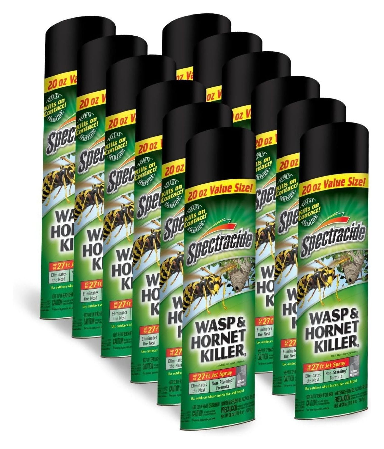 New Case (12) Hg-95715 20oz Wasp Hornet Insect Spray Bug 6329650