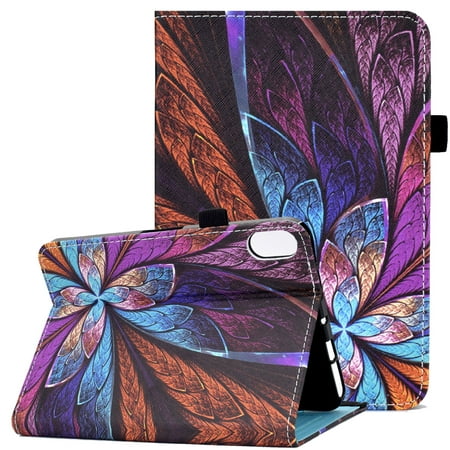 New Case Fits for iPad Mini 6 2021(6th Generation, 8.3 inch),Allytech Premium PU Leather Scratch-Free Auto Sleep & Wake Function Book Stand Style Elastic Band Card Slots Case and Cover,Colorful Floral