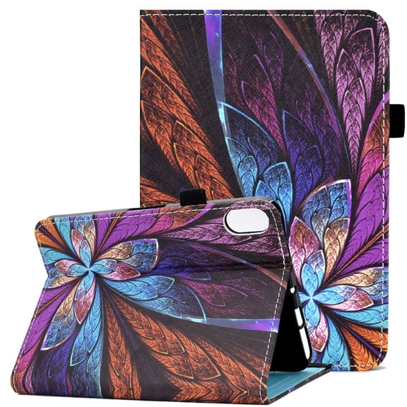New Case Fits for iPad Mini 6 2021(6th Generation, 8.3 inch),Allytech Premium PU Leather Scratch-Free Auto Sleep & Wake Function Book Stand Style Elastic Band Card Slots Case and Cover,Colorful Floral