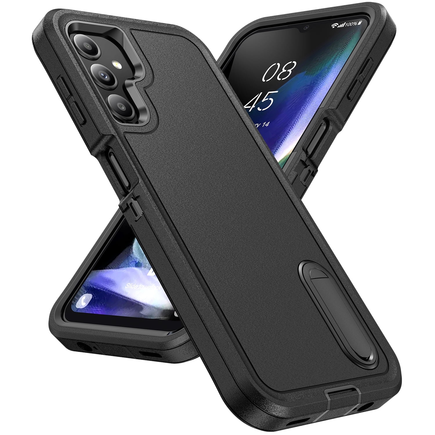 New Case for Samsung Galaxy A54 5G 6.4 inch,Heavy Duty 3 Layer Military Protection with Hidden Kickstand Shock Resistant Armor Hybrid Bumper Rugged Rubber Phone Cover,7 Color