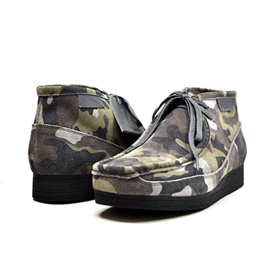 New Castle Camouflage Print Mens Casual Shoe