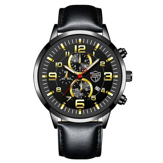 Mens Watches Casual Dbc - a Leather Analog Quartz Ae w Watch Men Boys Watches Ages - Wristwatch Clock Boys Watches Ages - Business Date Casual Wrist Watch with Timer Watch Boys Watches