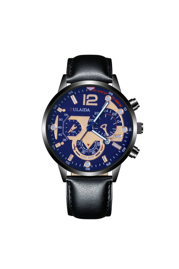 New Casual Outdoor Workout Stainless  Sports Watch Analog Quartz Work for Men Leather Band Stainless Steel Case Digital Watches for Teens