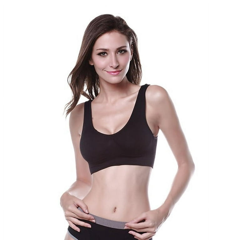 New Casual Sexy Women Seamless Bra Fitness Workout Top Tank Crop Top None  Padded bra 