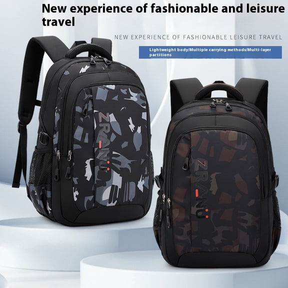 New Casual Style Primary School Student Backpack Large Capacity,Brown
