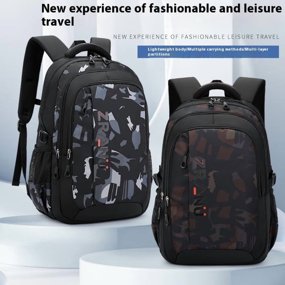 New Casual Style Primary School Student Backpack Large Capacity,Dark Blue