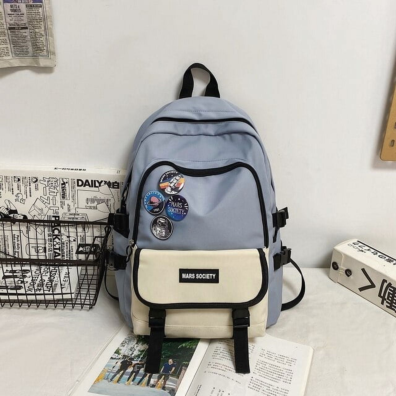 New Casual Waterproof College Backpack Men Designer Book Bag Unisex  Students Laptop Backpacks Canvas Student School Bags For Men 