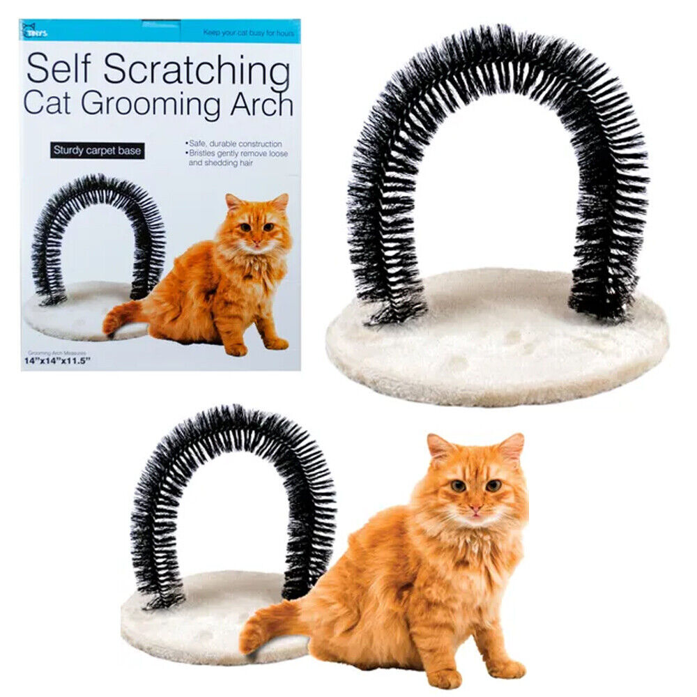 New Cat Arch Scratching Post Scratch Massaging Scratcher Pet Grooming
