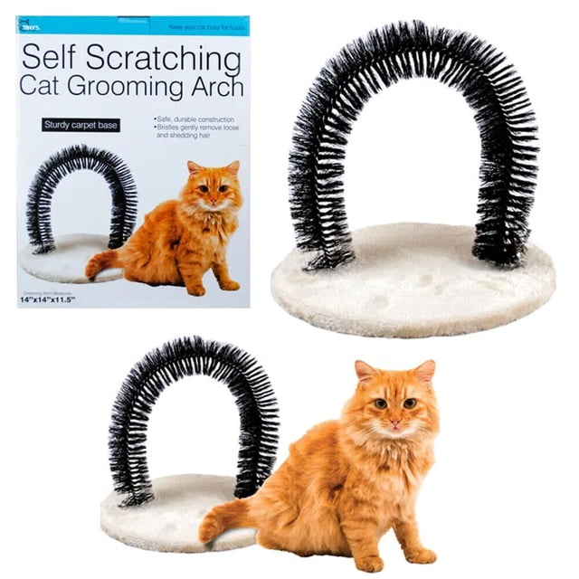 New Cat Arch Scratching Post Scratch Massaging Scratcher Pet Grooming
