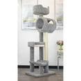 thumbnail image 1 of New Cat Condos 140003- Solid Wood Climbing Cat Tower Tree-Color:Gray, 1 of 10