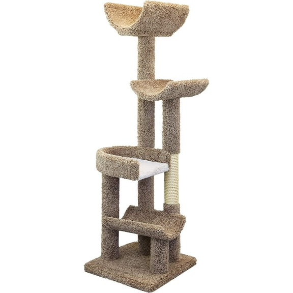 New Cat Condos 140009-Neutral Large Cat Play Gym Cat Tree