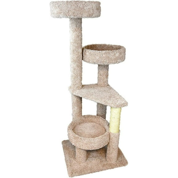 New Cat Condos 4 Level Cat Lounger, Neutral