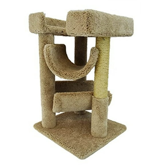 New Cat Condos Cat Scratch and Lounge-Color:Beige