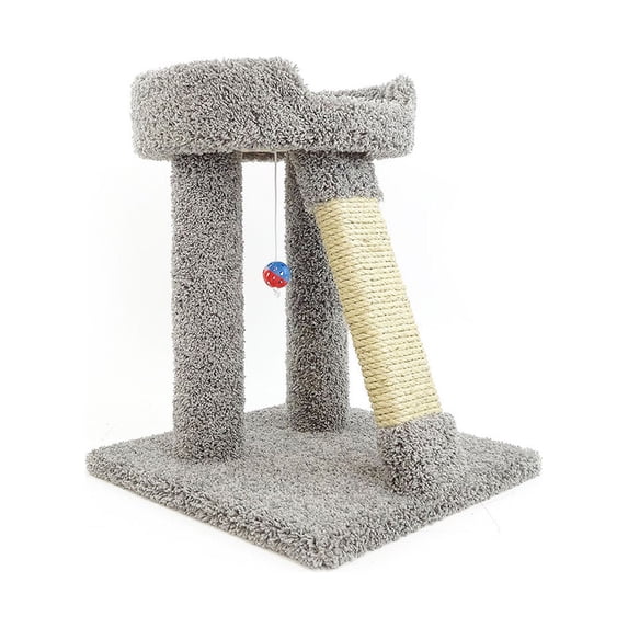 New Cat Condos Elevated Cat Bed with Toy and Scratcher