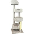thumbnail image 1 of New Cat Condos Large Cat Stairway, Modern Multi-Level Cat Tree Cat Tower for Indoor Cats-Color:Beige, 1 of 3