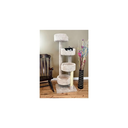 New Cat Condos Large Cat Tower, Large, Beige