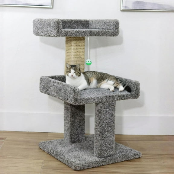 New Cat Condos Cat Perch for Large Cats - Condo Style, Sturdy & Spacious - Made in USA