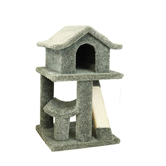 New Cat Condos Premier Cat Pagodas Tree-Color:Green,Size:Mini