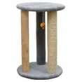 thumbnail image 1 of New Cat Condos Premier Round Multi Scratcher-Color:Gray, 1 of 7