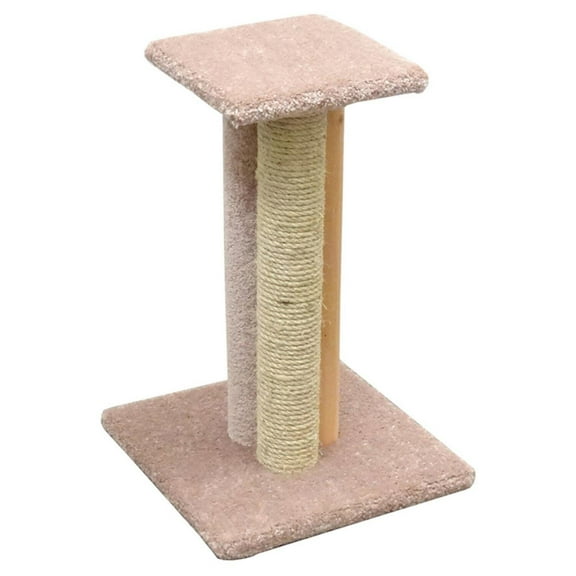 New Cat Condos Premier Triple Cat Scratcher-Color:Beige