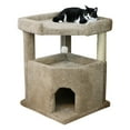 thumbnail image 1 of New Cat Condos Prestige Cat Trees Solid Wood Condo Mansion-Color:Brown, 1 of 5