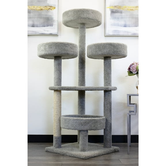 New Cat Condos Real Wood and Carpet Cat Tower