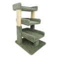 thumbnail image 1 of New Cat Condos Triple-Level Cat Perch 33 in., Green, 1 of 7