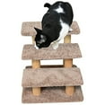 thumbnail image 1 of New Cat Condos Wood Constructed Large Pet Stairs for Cats and Dogs-Color:Brown, 1 of 5