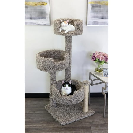 New Cat Condos Wood and Carpet Tree for Big s