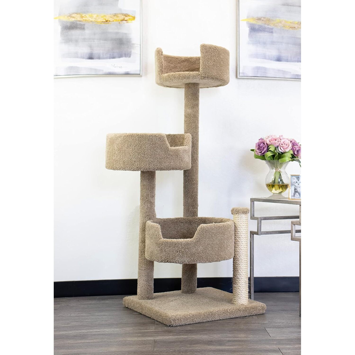 New Cat Condos Wood and Carpet  Tree for Big s