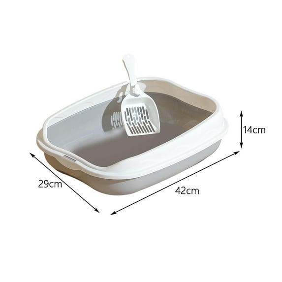 New Cat Litter Box Portable Bedpan Removable Semi Closed Kitty Litter Pan Potty Toilet for Rabbit Medium Large Cats Small Animals