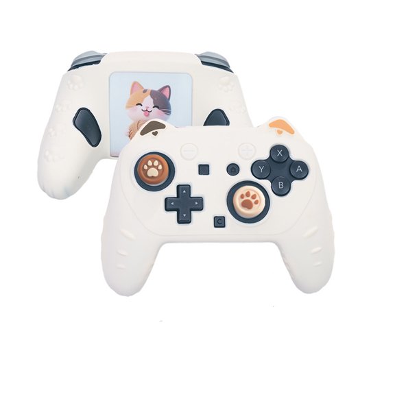 New Cat Paw Silicone Soft Shell Gamepad Sticker Skin For Switch 2 Pro/NS2 Pro Game Controller Case Thumb Stick Grip Cap Cover
