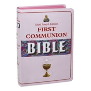 New Catholic Bible -- Med. Print Girl Communion, Hardcover